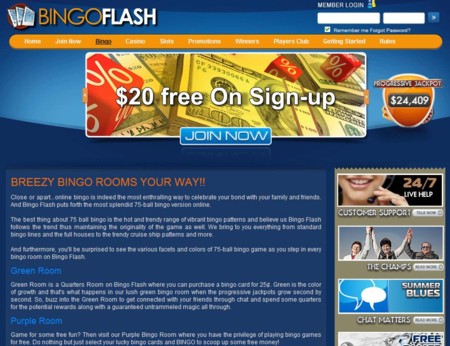 BingoFlash Lobby